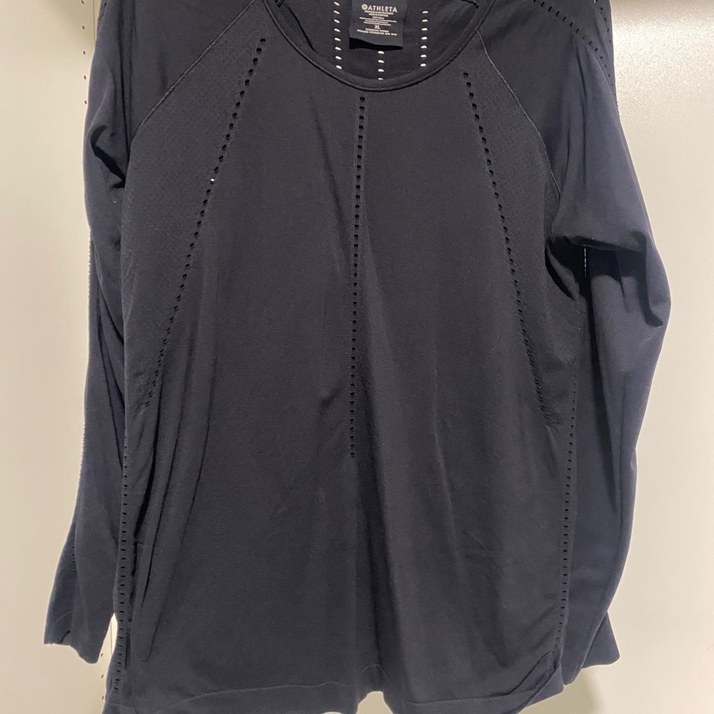 Athleta Navy Long Sleeve Top